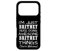 Custodia per iPhone 17 Pro Just Britney Here Doing Britney Things Nome