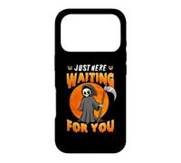 Custodia per iPhone 17 Pro Just Here Waiting For You Grim Reaper Halloween Costume