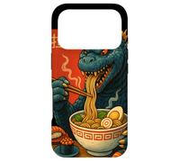 Custodia per iPhone 17 Pro kaiju divertente che mangia ramen giapponese mostro amante