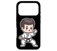 Custodia per iPhone 17 Pro Karate Boy Disegno Karateka Kumite