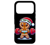 Custodia per iPhone 17 Pro Kawaii Gingerbread Power in the Christmas Fitness
