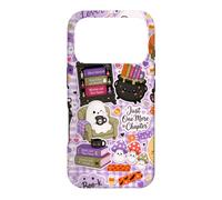 Custodia per iPhone 17 Pro Kawaii Halloween Ghost Cute Spooky Book Lover Boo Season