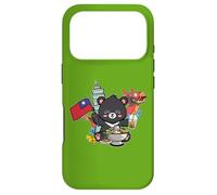 Custodia per iPhone 17 Pro Kawaii Hot Pot Boba Bear Taiwan Flag Travel