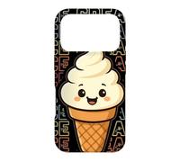 Custodia per iPhone 17 Pro Kawaii Ice Cream Cone Cute Smiling Vintage Anime Dessert
