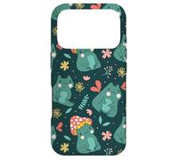 Custodia per iPhone 17 Pro Kawaii Mushroom Frog With Toadstool Cute Floral Fall Pattern