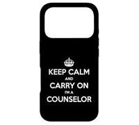 Custodia per iPhone 17 Pro Keep Calm and Carry On I'm a Counselor - Divertente