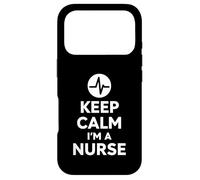 Custodia per iPhone 17 Pro Keep Calm I'm A Nurse Bold Minimal Life Design