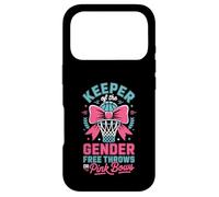 Custodia per iPhone 17 Pro Keeper of The Gender Reveal Free Throws or Pink Bows Party