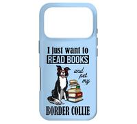 Custodia per iPhone 17 Pro KIds Boys Girls Read Books Border Collie Lover