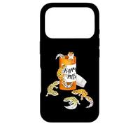 Custodia per iPhone 17 Pro Kids Boys Girls Reptile Happy Pills Leopard Gecko Lover