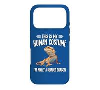 Custodia per iPhone 17 Pro Kids Girls Boys This Is My Human Costume Bearded Dragon