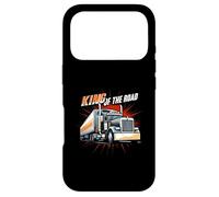 Custodia per iPhone 17 Pro King of the Road Semi Trucker Driver Big Rig Design