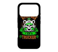 Custodia per iPhone 17 Pro Kiss Me I'm A Trucker Skull Lucky Shamrock St Patricks Day