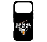 Custodia per iPhone 17 Pro Knitter Craft Beer Drinker Drop The Knit Grab The Beer
