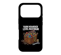 Custodia per iPhone 17 Pro Knitting Crochet Yarn Hoarder Level Maximum