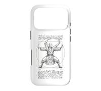 Custodia per iPhone 17 Pro Kung Fu Vitruviano Monaco Shaolin Arti Marziali Da Vinci
