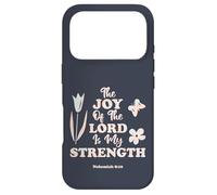 Custodia per iPhone 17 Pro La gioia del Signore è la mia forza versetto della Bibbia KJV femminile