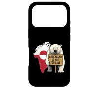 Custodia per iPhone 17 Pro La Groenlandia non è in vendita Protesta della mappa della bandiera dell'orso polare