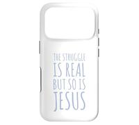 Custodia per iPhone 17 Pro La lotta è reale, ma lo è anche Gesù Amante Cristo Cristo Fede