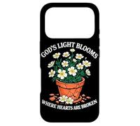 Custodia per iPhone 17 Pro La luce di Dio fiorisce dove i cuori sono spezzati Gesù cristiano