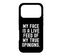 Custodia per iPhone 17 Pro la mia faccia è un feed live delle mie vere opinioni Bold