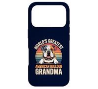 Custodia per iPhone 17 Pro La più grande amante dei cani divertente della nonna Bulldog americana del mondo