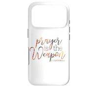 Custodia per iPhone 17 Pro La preghiera è l'arma 2 Corinzi 10 4
