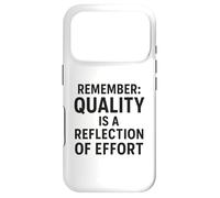 Custodia per iPhone 17 Pro La qualità è un riflesso dello sforzo | Regalo per la Giornata mondiale della qualità