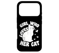 Custodia per iPhone 17 Pro La ragazza che ama il suo gatto - Ragazze feline