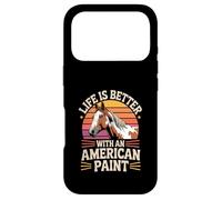 Custodia per iPhone 17 Pro La vita è migliore con un cavallo da pittura americano