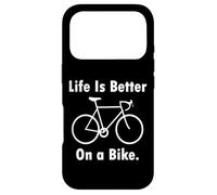 Custodia per iPhone 17 Pro La vita è migliore su un ciclista di strada in bicicletta per ciclista
