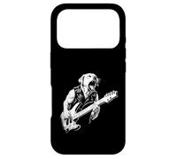 Custodia per iPhone 17 Pro Labrador Golden Retriever Dog Metal Punk Rock Chitarra Design