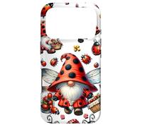 Custodia per iPhone 17 Pro Ladybug Mom Floral Spring Gnome Pattern With Cute Ladybugs