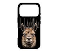 Custodia per iPhone 17 Pro Lama Face Farm Wildlife Nature Llama