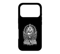 Custodia per iPhone 17 Pro L'amore brucia attraverso le spine Sacro Cuore Gotico