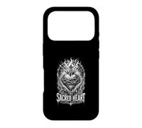 Custodia per iPhone 17 Pro L'amore sacro del cuore brucia attraverso le spine cristiane