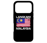 Custodia per iPhone 17 Pro Langkawi Bandiera Malesia Distressed Orgoglio Malese