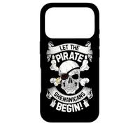 Custodia per iPhone 17 Pro Lascia che The Pirate Shenanigans abbiano inizio Jolly Roger Pirate Skull