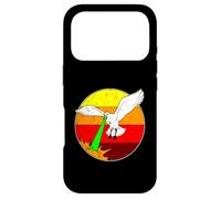 Custodia per iPhone 17 Pro Laser Seagull Retro Sci-Fi da spiaggia anni '80
