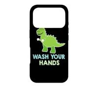 Custodia per iPhone 17 Pro Lavati le mani - Simpatico gioco di parole sui dinosauri