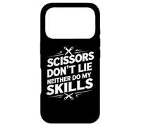 Custodia per iPhone 17 Pro Le forbici non mentono, né le mie abilità Parrucchiere divertente