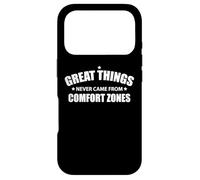 Custodia per iPhone 17 Pro Le grandi cose non sono mai venute dalla zona di comfort