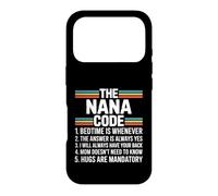Custodia per iPhone 17 Pro Le regole divertenti del codice Nana per nipoti e Nana Love