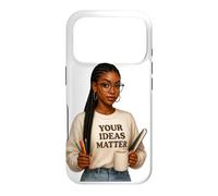 Custodia per iPhone 17 Pro Le tue idee contano ispirazione positiva ti e ti amo.
