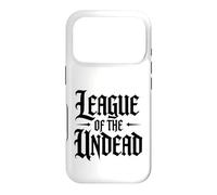 Custodia per iPhone 17 Pro League of the Undead Halloween Testo spettrale
