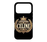 Custodia per iPhone 17 Pro Legendary Celine Royal Crown Crest Nome Grafico Personalizzato Regale