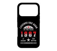 Custodia per iPhone 17 Pro LEGENDS ARE BORN 1987 Compleanno Vintage Retro 80s Cult