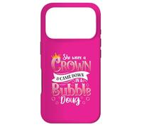 Custodia per iPhone 17 Pro Lei indossava una corona e venne giù in un Bubble Doug