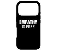 Custodia per iPhone 17 Pro L'empatia è gratis Commento sociale minimalista audace