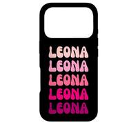 Custodia per iPhone 17 Pro Leona Retro Stack Design